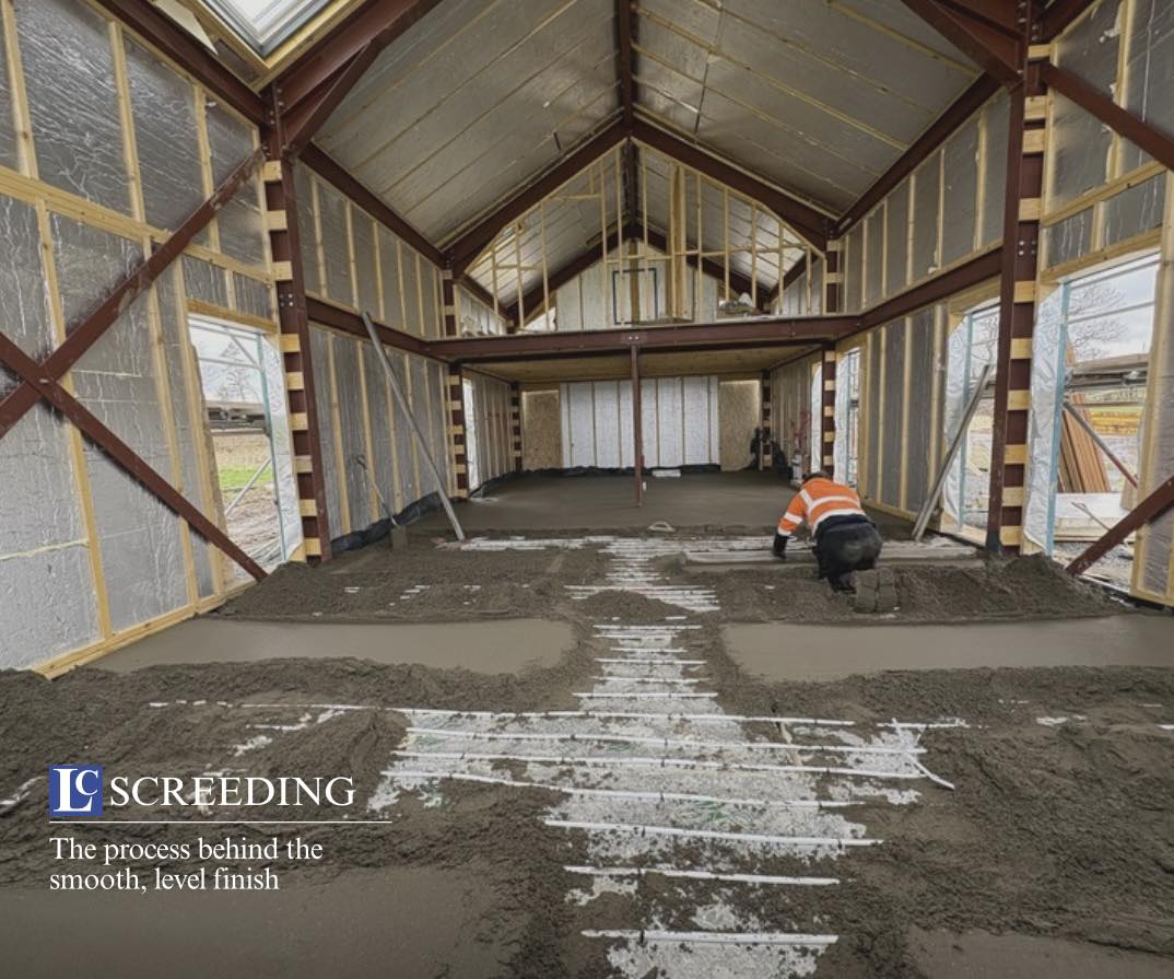 what preperation needs to be done when screeding a floor